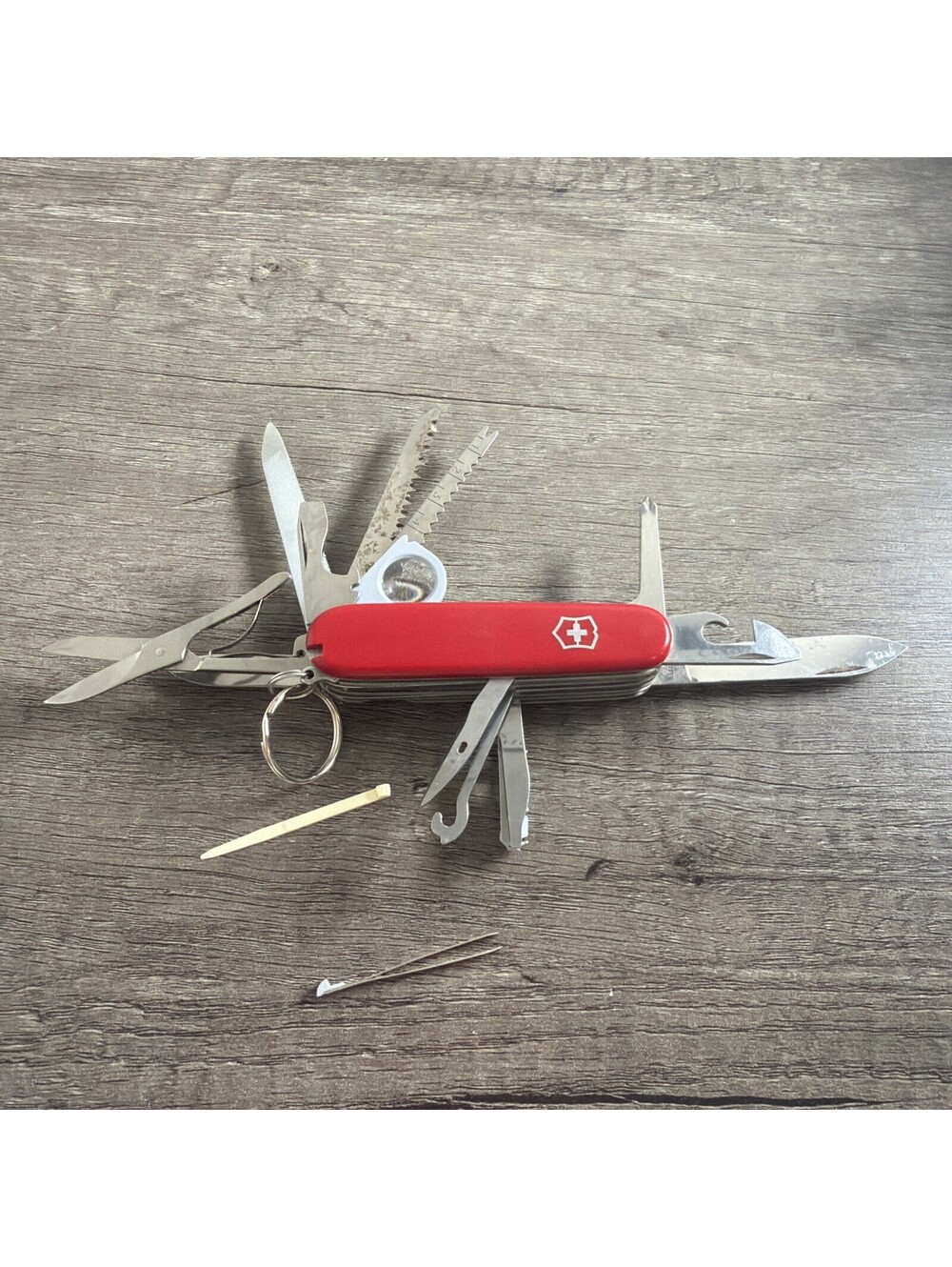 Vintage Officier Suisse Rostfrei Victorinox Swiss Army Knife 15 Tool